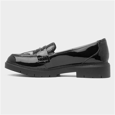 Westlynn Ayla Womens Black Patent Loafer