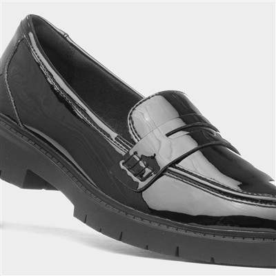 Westlynn Ayla Womens Black Patent Loafer