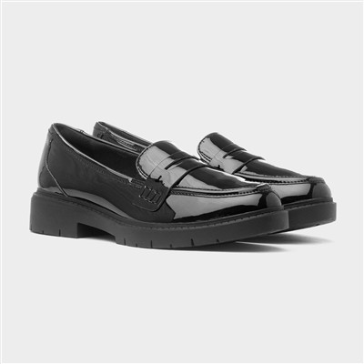Westlynn Ayla Womens Black Patent Loafer
