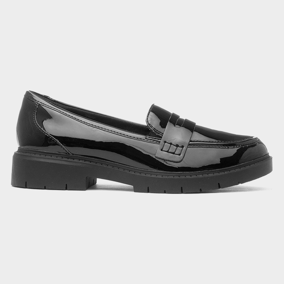 Westlynn Ayla Womens Black Patent Loafer