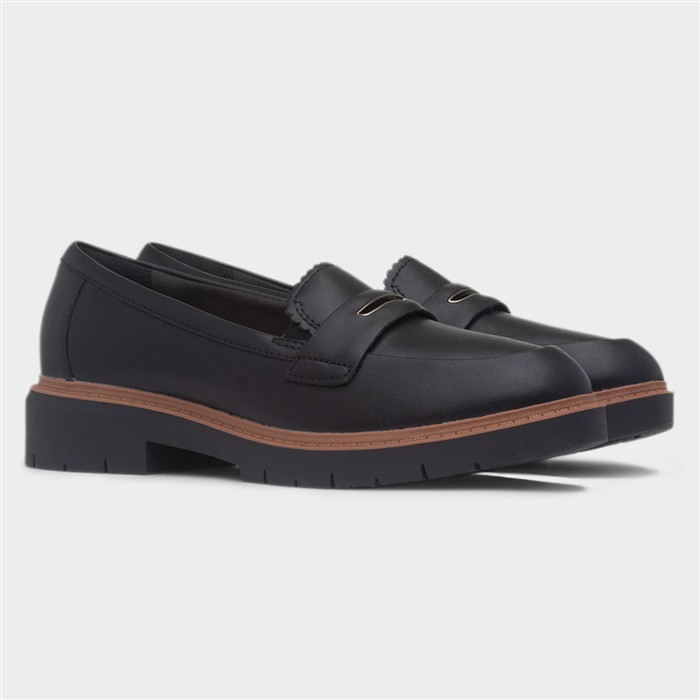 Westland Glow Womens Black Leather Loafer