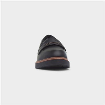 Westland Glow Womens Black Leather Loafer
