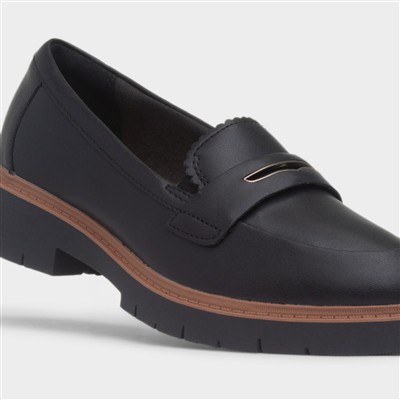 Westland Glow Womens Black Leather Loafer