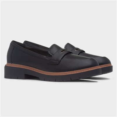 Westland Glow Womens Black Leather Loafer