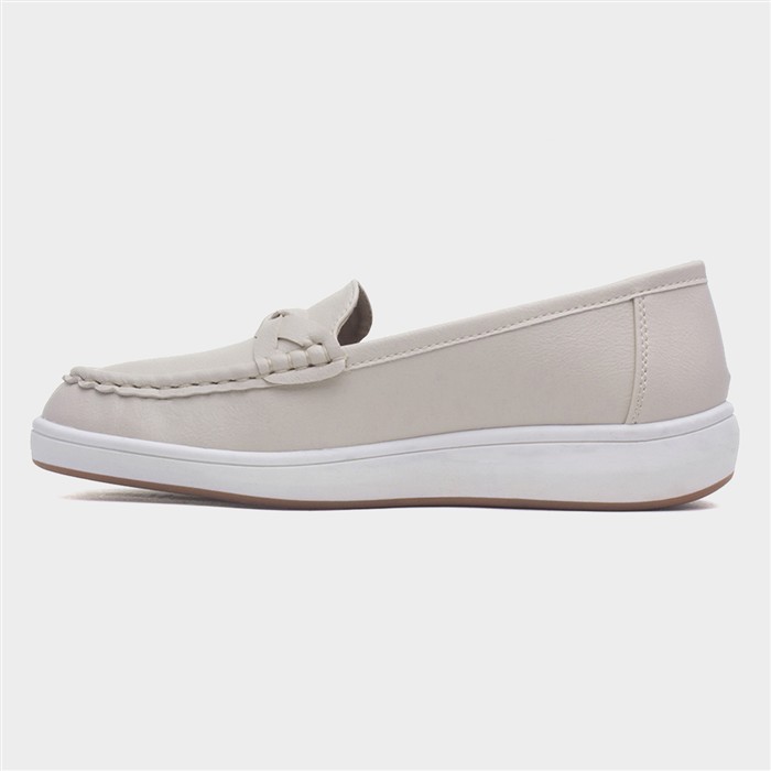 Selina Womens Beige Loafer Shoe
