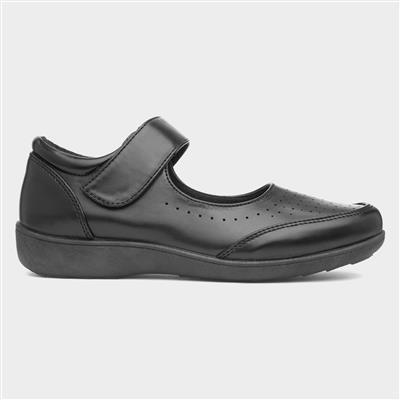 Demi Womens Black Easy Fasten Shoe