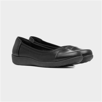 Womens Black Flat Shoe