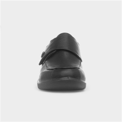 Dolly Womens Black Easy Fasten Shoe