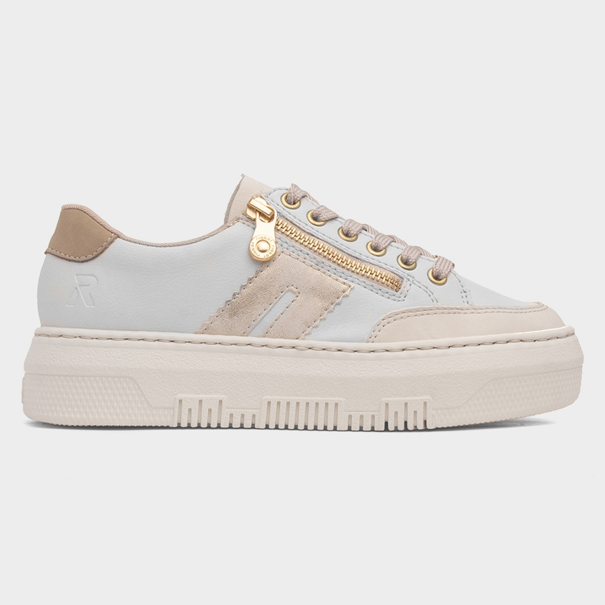 Essen Womens Beige Leather Shoe