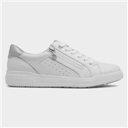 Relife Stella Womens White Lace Up Casual Zip Shoe (Click For Details)