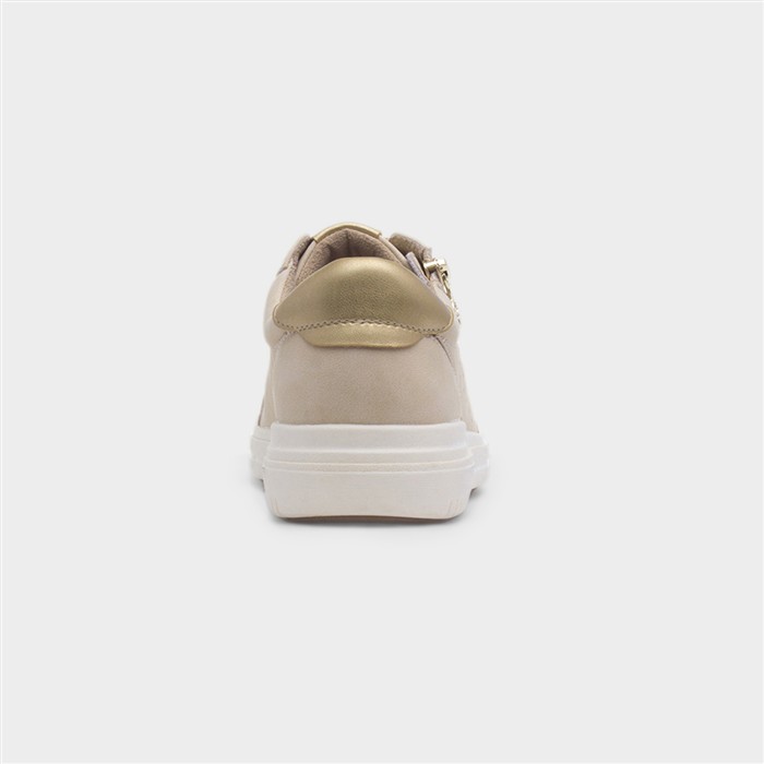 Stella Womens Beige Lace Up Casual Shoe