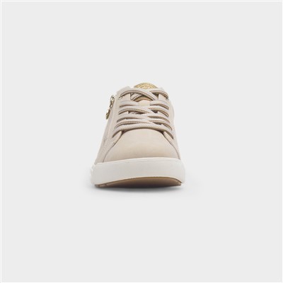 Stella Womens Beige Lace Up Shoe