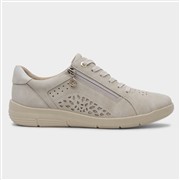 Relife Sophia Womens Beige Lace Up Casual Zip Shoe (Click For Details)