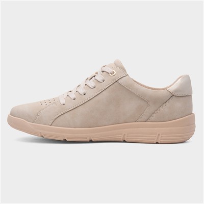 Sophia Womens Beige Casual Shoe
