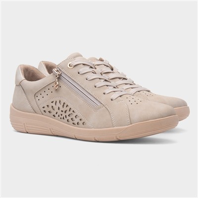 Sophia Womens Beige Casual Shoe