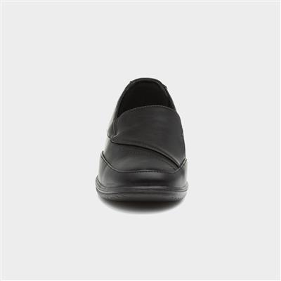 Dora Womens Black Slip On Casual Shoe