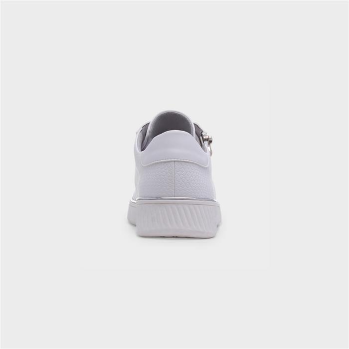 Leah Womens White Lace Up Shoe