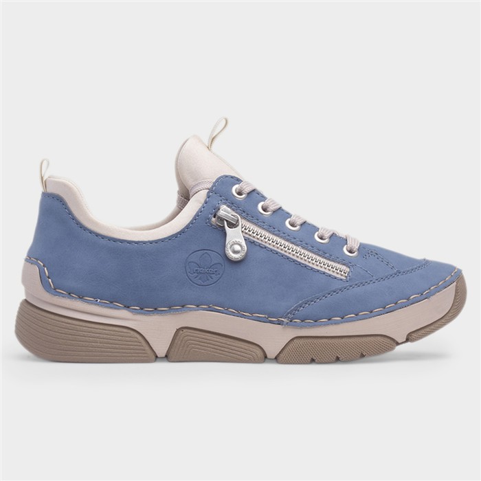 Rieker Women's Blue Stuttgart Antistress Zip Shoe Size 40
