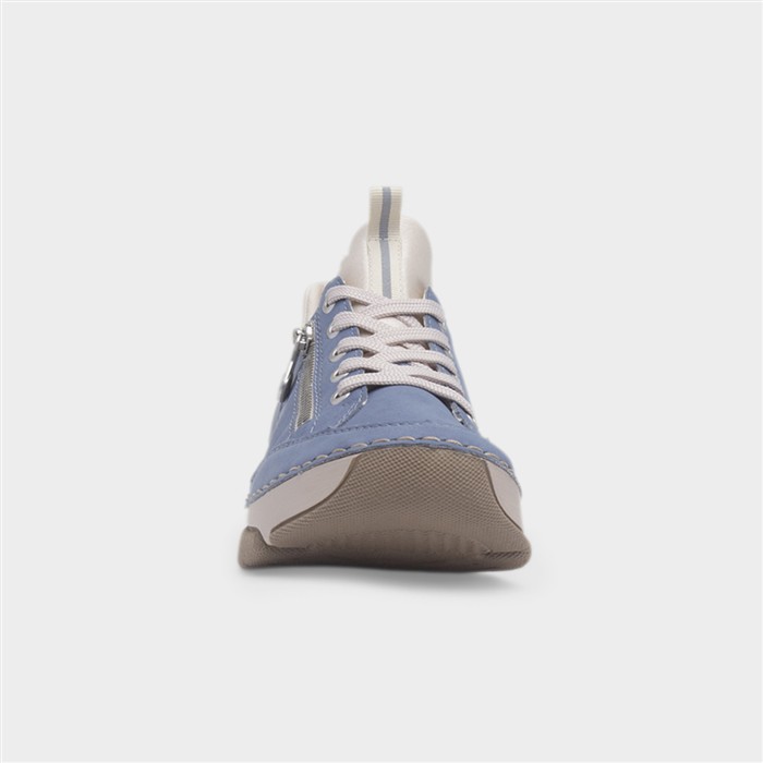 Stuttgart Antistress Womens Blue Zip Shoe
