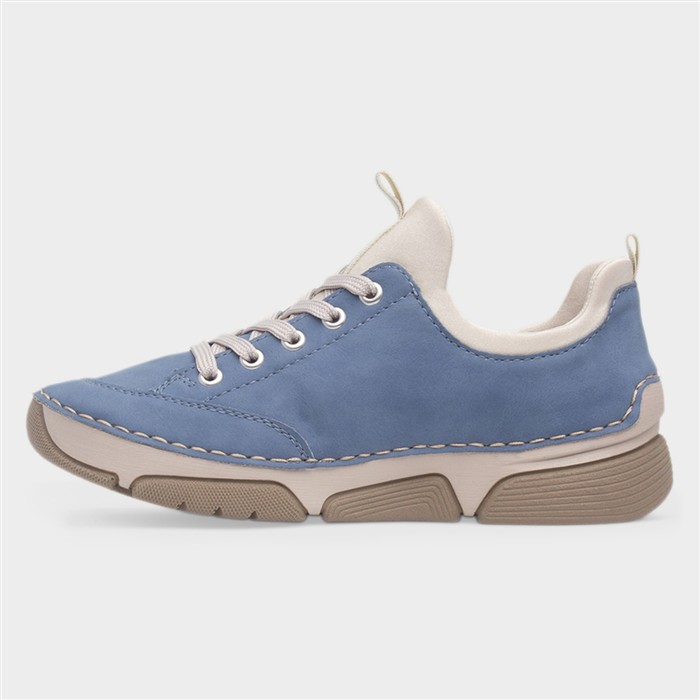 Stuttgart Antistress Womens Blue Zip Shoe
