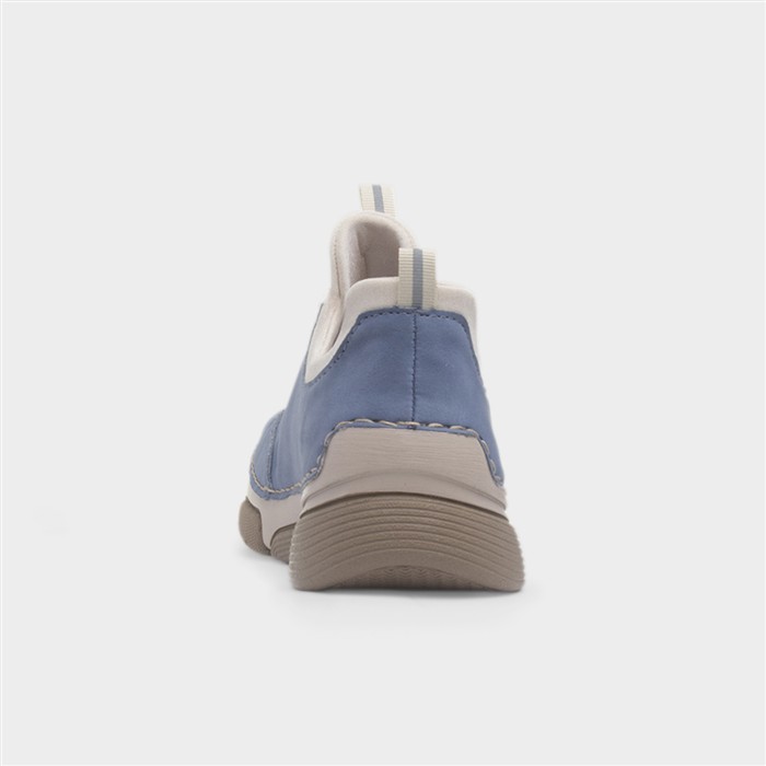 Stuttgart Antistress Womens Blue Zip Shoe