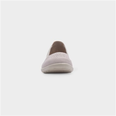 Darwin Womens Beige Ballerina Shoe