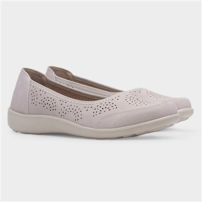 Darwin Womens Beige Ballerina Shoe
