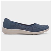 Comfy Steps Darwin Womens Blue Ballerina Shoe (Click For Details)
