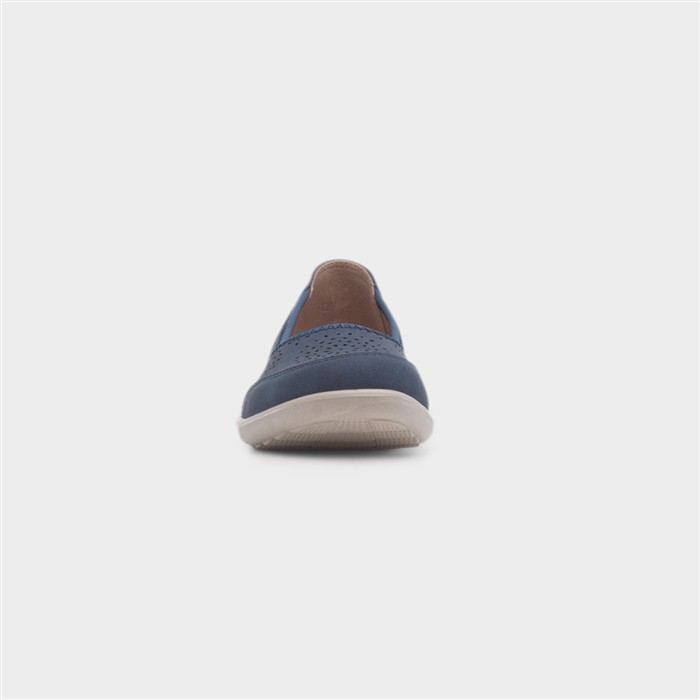 Darwin Womens Blue Ballerina Shoe