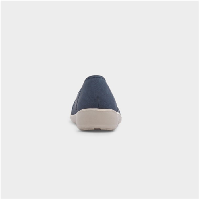 Darwin Womens Blue Ballerina Shoe