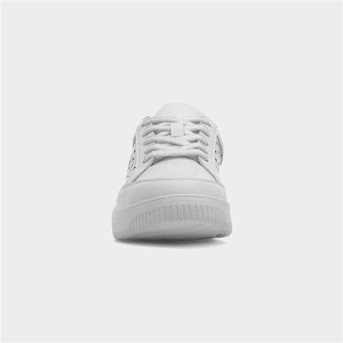 Faro Womens White Leather Shoe
