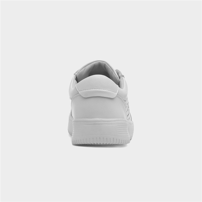 Faro Womens White Leather Shoe