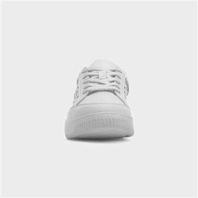 Faro Womens White Leather Shoe