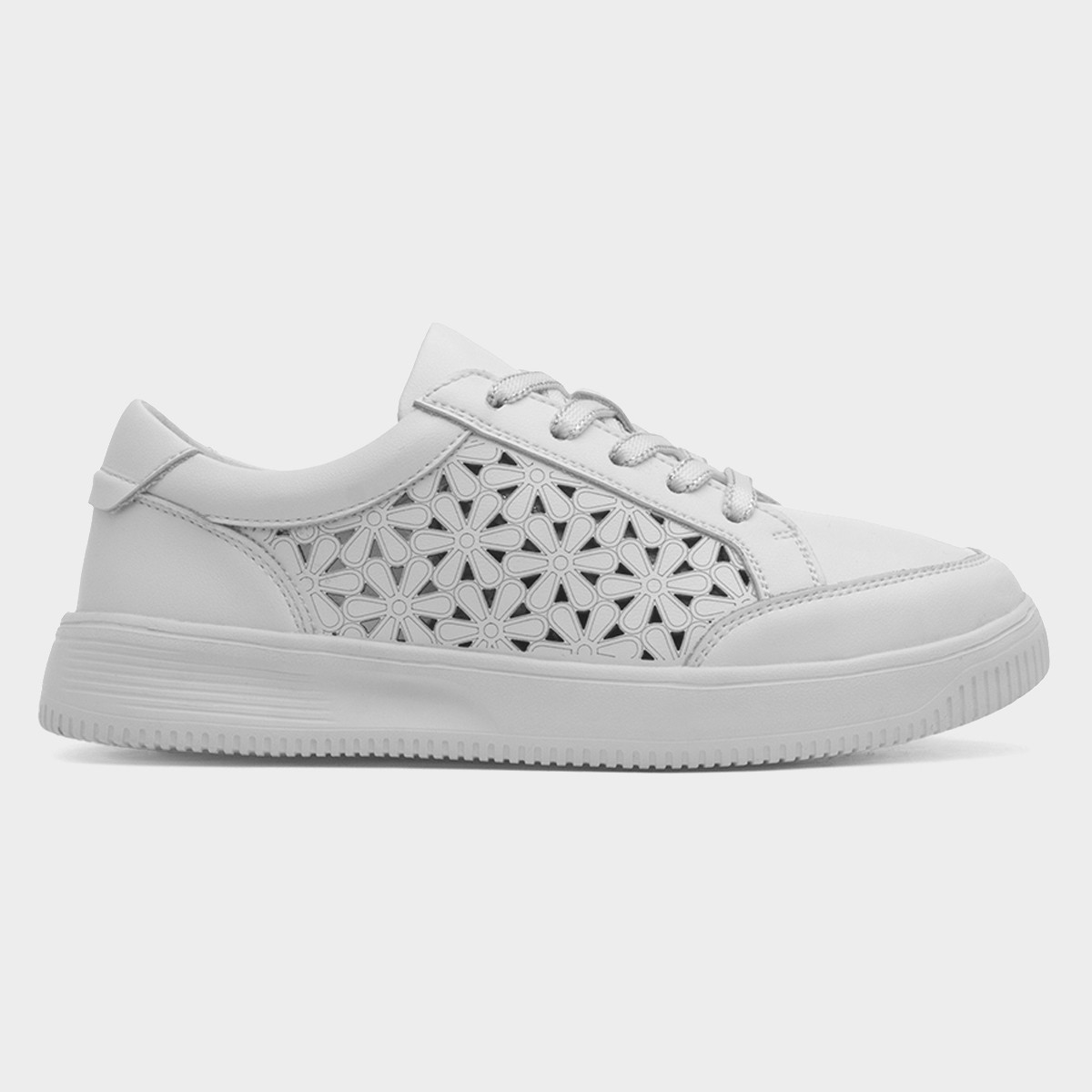 Faro Womens White Leather Shoe