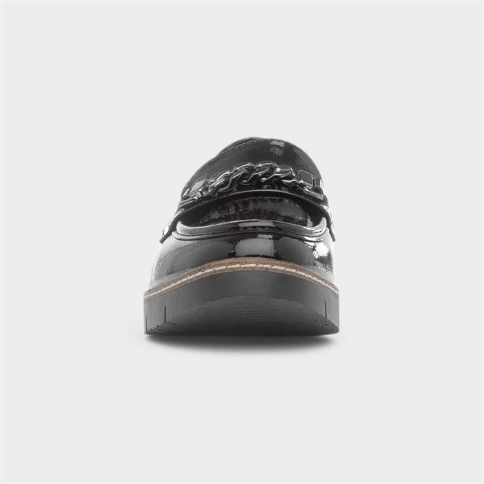Saga Womens Black Patent Loafer