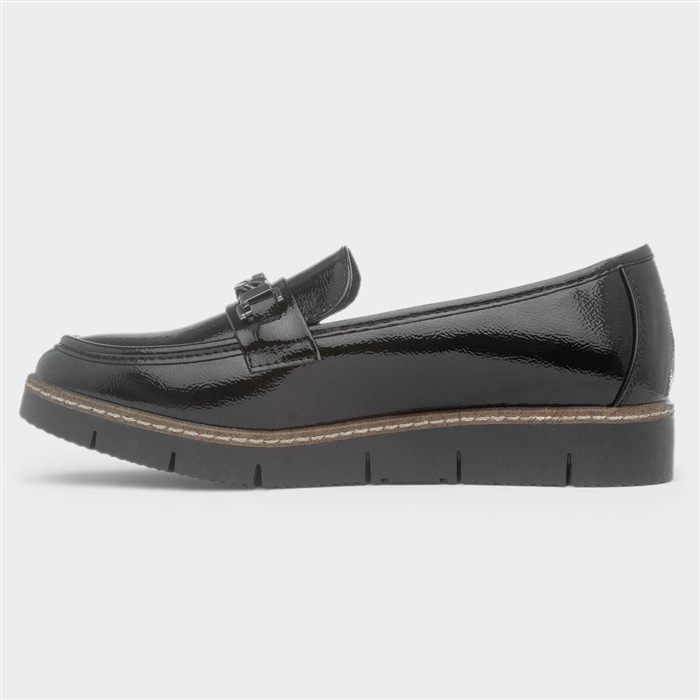 Saga Womens Black Patent Loafer