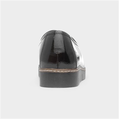 Saga Womens Black Patent Loafer