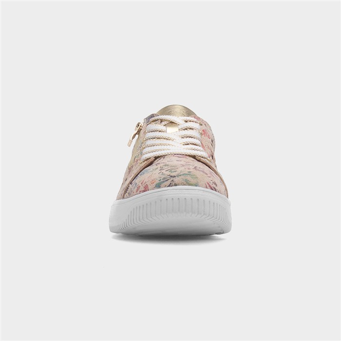Porto Womens Beige Leather Shoe