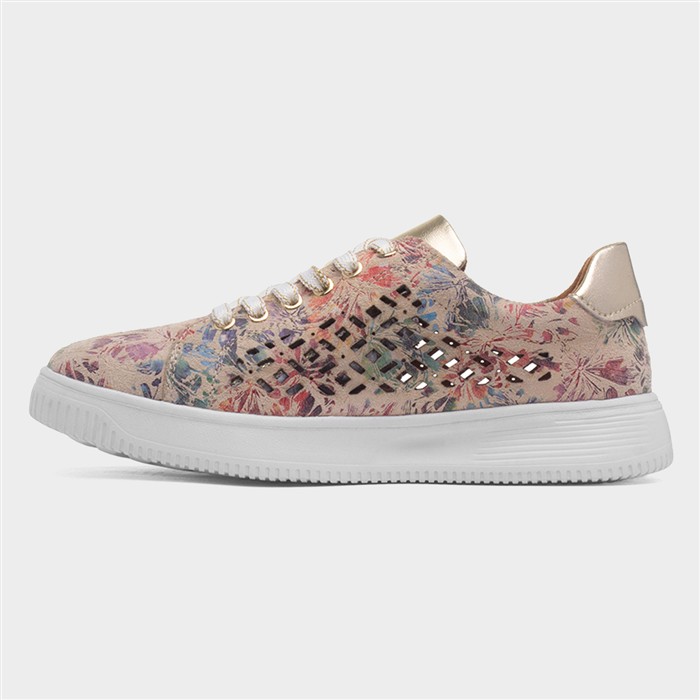Porto Womens Beige Leather Shoe