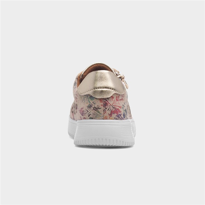 Porto Womens Beige Leather Shoe
