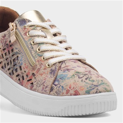 Porto Womens Beige Leather Shoe