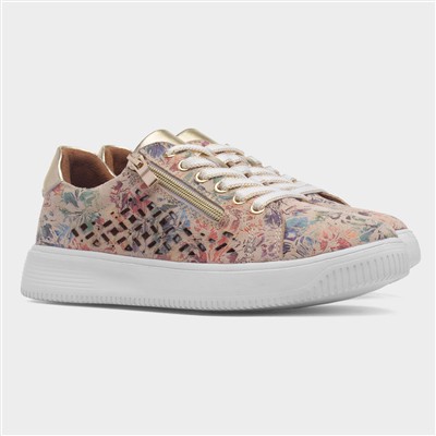 Porto Womens Beige Leather Shoe