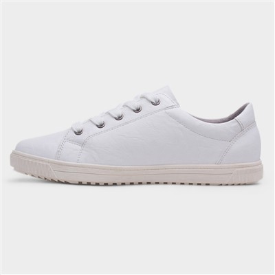 Karen Womens White Lace Up Shoe