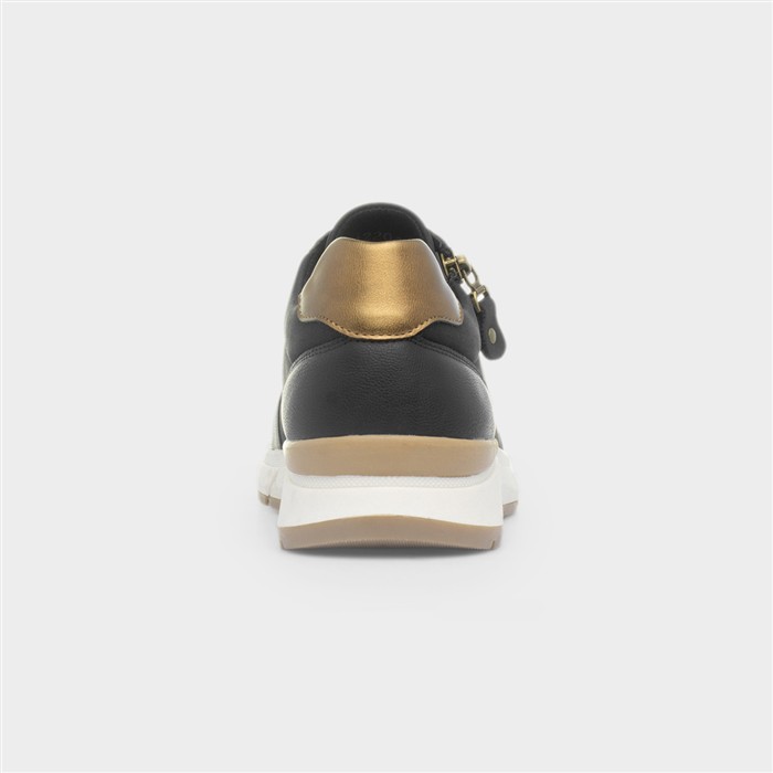 Lugano Womens Black Casual Shoe