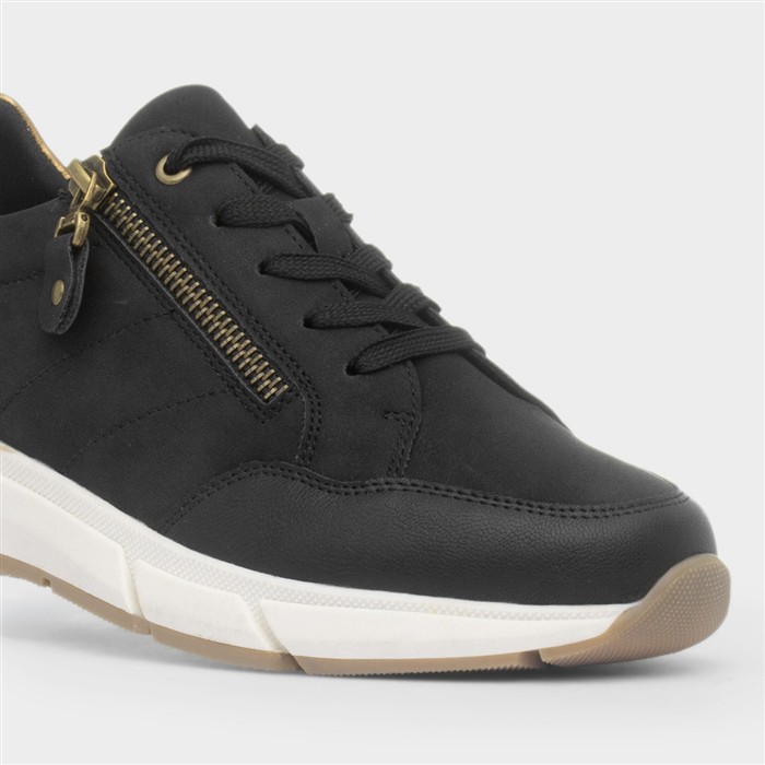 Lugano Womens Black Casual Shoe