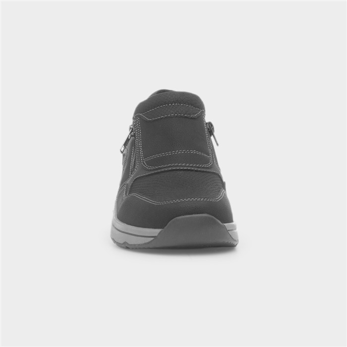 Garda Womens Black Wedge Shoe