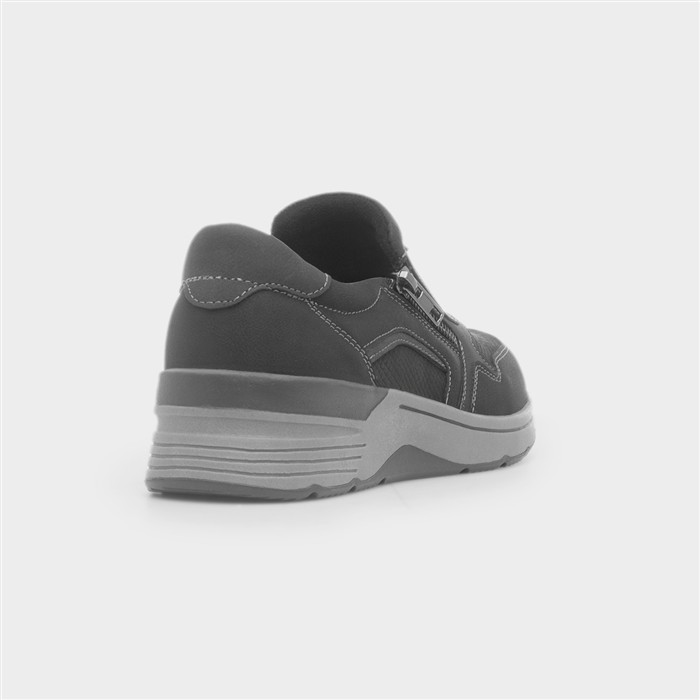 Garda Womens Black Wedge Shoe