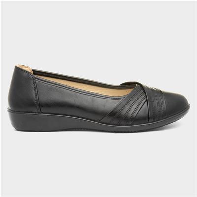 Deb Womens Black Casual Pump