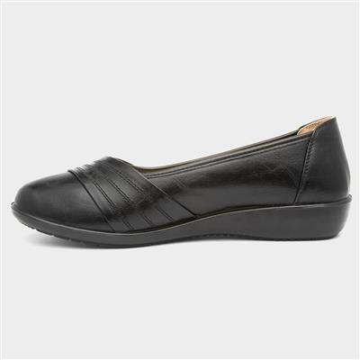 Deb Womens Black Casual Pump