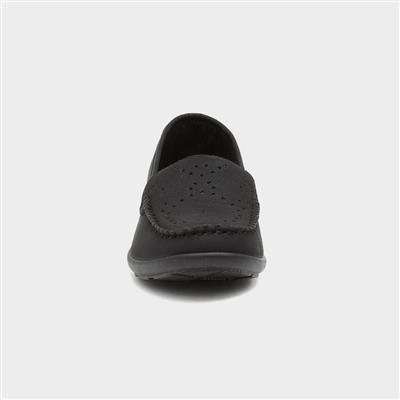 Womens Black Slip On Casual Loafer